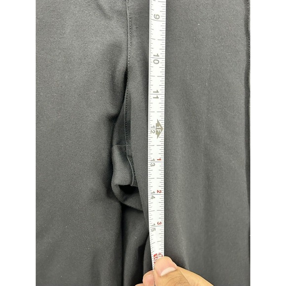 Unbranded Women's Pants Wide Leg Solid Black Paneled Size Large Slash Pocket - Picture 7 of 8